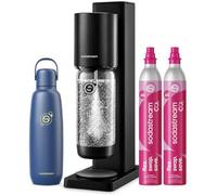 Sodastream Fresh - 2 cilindri e 1 bottiglia di plastica e 1 Fizz&Go, nero