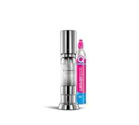 SodaStream® enso™ Premium - Aeratore in acciaio inox, con bottiglia di plastica senza BPA (lavabile in lavastoviglie) + cilindro Quick Conntect CO2, colore: Argento