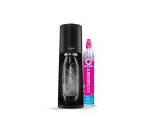 SodaStream Gasatore Terra Black con 1 bottiglia fuse lavabile in lavastoviglie e 1 cilindro di CO2 Quick Connect per gasare fino a 60L