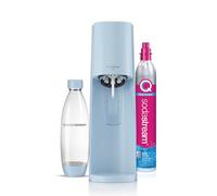 SodaStream TERRA - Macchina per acqua frizzante bestseller, confezione da 1 bottiglia 1 l + 1 ricarica di gas 60 l a clip | blu