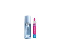 SodaStream TERRA - Macchina per acqua frizzante bestseller, confezione da 1 bottiglia 1 l + 1 ricarica di gas 60 l a clip | blu