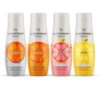 Sodastream Set 4 Concentrati: Arancia, Arancia zero, Pompelmo zero, Limone zero per realizzare fino a 9 litri di bevanda