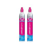 Sodastream Set di 2 cilindri di Ricarica di Gas attaco rapido per gasare 425 gr, Alluminio, Rosa