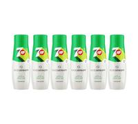 Sodastream - Set di 6 concentrati 7UP. - 100% del gusto originale. - Con tappo dosatore. - 6 x 440 ml.
