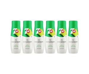 Sodastream - Set di 6 concentrati 7UP. - 100% del gusto originale. - Con tappo dosatore. - 6 x 440 ml.