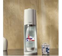 SODASTREAM Terra - Macchina per acqua frizzante bianca + 1 bottiglia con fusibile da 1 l edizione francese + 1 ricarica di gas a clip da 60 l