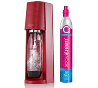 Macchina soda e acqua frizzante sodastream terra rossa + 1 lavastoviglie per bottiglie compatibile