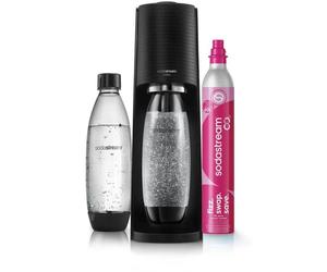 SODASTREAM TERRANLV - TERRA Black Machine Pack 2 bombole LV + 1 bombola di scambio CQC