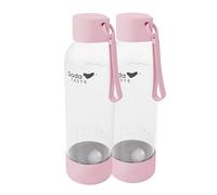SodaTASTE Bottiglie d'acqua - Confezione doppia, 1 litro ciascuno (rosa)