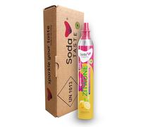 SodaTASTE Quick Limone CO2 cilindri (cilindro di riserva) per irrigatori con aroma naturale di limone, senza sciroppo, fino a 60 l di acqua frizzata con gusto), senza zucchero