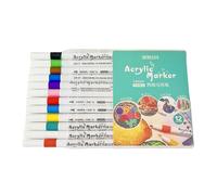 sodeber 12/24/36 Pennarelli Acrilici Colorati Punta in Fibra Penna Per Vernice Impermeabile Per Dipingere Carta Pennarelli in Legno E Ceramica