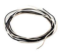 sodeber 2m 6.5ft (black and White) Gavitt Cloth-covered Pre-tinned Stranded Pushback 22 Awg Guitar Wire Instrument