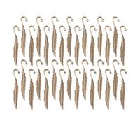 sodeber 30pcs Vintage Engraved Hook Bookmarks Feathered Metal Reading Accessories for Book Lover Teacher Student