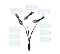 sodeber 3in1 C Cell Battery to Electric Converter Convert Any 1-4pcs Powered Clock Toys Lamps Device USB