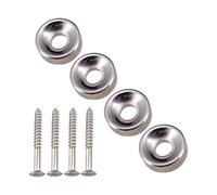 sodeber 4 viti di montaggio per il collo della chitarra, boccole, ghiere e bulloni, per chitarra elettrica, montaggio su giunto Ferr