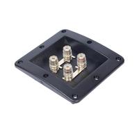 sodeber 4-way Flame Retardant Abs Terminal Box with High-power Red/black Binding Posts for Parallel Systems Way