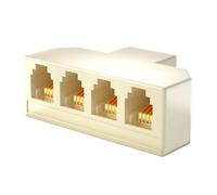 sodeber 4 Way Rj11 Phone Line Splitter Adapter 6p4c 6p2c Enhances Communication Efficiency in Homes and