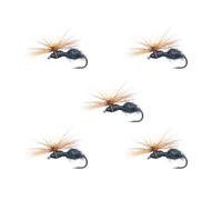 sodeber 5 Mosca secca formiche Nere Pesca a Mosca con Gancio spinato per Pescatori Esche Artificiali Professionali Esche galleggianti Esca da Lancio