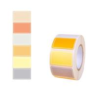 sodeber 500pcs Adhesive Name Stickers Writable Label Food Labels for Condiment Jar Clothes Package