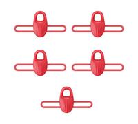 sodeber 5pcs Silicone Baits Holder Fishing Rod Hook Keeper Tackle Lures Jigs Hooks Keeping Gear Clip