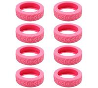 sodeber 8 Proteggi le ruote del bagaglio con coperture in silicone resistenti Riduci rumore del rotolamento Protezione della ruota della valigia