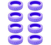 sodeber 8 Proteggi le ruote del bagaglio con coperture in silicone resistenti Riduci rumore del rotolamento Protezione della ruota della valigia
