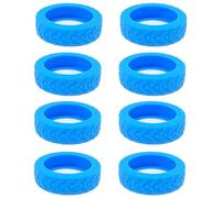 sodeber 8 Proteggi le ruote del bagaglio con coperture in silicone resistenti Riduci rumore del rotolamento Protezione della ruota della valigia