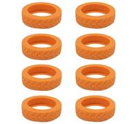 sodeber 8 Proteggi le ruote del bagaglio con coperture in silicone resistenti Riduci rumore del rotolamento Protezione della ruota della valigia