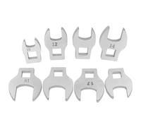 sodeber 8pcs 3/8inch Drives Crowfoot Wrench Set 10-19mm Foot Open End Spanner Torques Wrenches Hand Tool