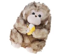sodeber Adorkable Sweet Golden Monkey Doll Stuffed Toy Hugging Cotton Filled Loneliness Comfort for Girl Toddler Kid