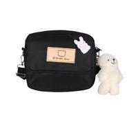 sodeber Borsa a tracolla morbida alla moda per l'uso quotidiano, Nero Con Pendente Bk-y, Medium