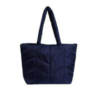 sodeber Borsa a tracolla trapuntata invernale in nylon di grande capacità borsa ascellare imbottita borsa casual per le donne, Deep Blue Db, Medium