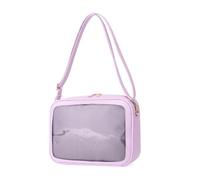 sodeber Borsa giapponese per le donne borsa piccola spalla studente cartelle trasparente Crossbody, Viola Large Pl-l, Medium