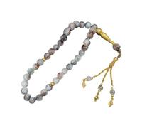 sodeber Bracciale rosario islamico con 33 perline Tasbih in vetro per la preghiera e la consapevolezza negli uomini e nelle donne Perline meditazione Accessori per culto islamico