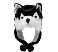 sodeber Cappello di peluche del lupo di modo di Halloween del fumetto Cospaly caldo antivento del giocattolo del puntello genitore-figlio