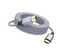 sodeber Cavo Per Stampante Intrecciato in Nylon Da Tipo C a 3,0 Usb B. Oltre 10.000 Piegatura Rapidi E Durevoli Per Stampanti E Scanner