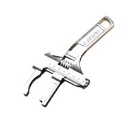 sodeber Chiave regolabile da 6-68 mm multifunzionale doppio uso chiave aperta grandi dimensioni per bagno domestico strumento per bagno con manico corto regolabile