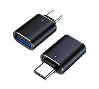 sodeber Convertitore adattatore da USB C a 2 pezzi compatibile per smartphone di tipo senza soluzione di continuità connessione con vari
