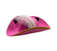 sodeber Cosplay Fedoras Pirate Caps Feathered for Kids Halloween Party Pretend Play Children's Treasure Hunt Role