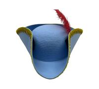 sodeber Cosplay Fedoras Pirate Caps Feathered for Kids Halloween Party Pretend Play Children's Treasure Hunt Role