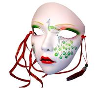 sodeber Dipinto a mano Halloween Cosplay Masquerade Full Face Cinese Tradizionale Per Le Donne Stage Play