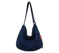 sodeber Elegante borsa a tracolla in jeans da donna, semplice e artistica, adatta per varie occasioni, Deep Blue Db, Medium