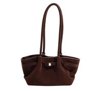 sodeber Elegante borsa ascellare PU borse a tracolla per le donne casual raccolta borsa adatta varie occasioni e, Colore Caffè Cf, Medium