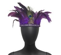 sodeber Fascia per capelli per costume MardiGras Decors indiano Hairband LasVegas Celebration Stage Performance Copricapo