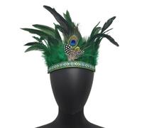 sodeber Fascia per capelli per costume MardiGras Decors indiano Hairband LasVegas Celebration Stage Performance Copricapo
