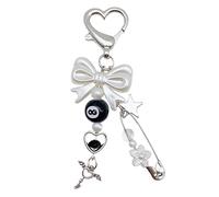 sodeber Fashionable Star Keychain Phone Pendant Bowknot Keychain Charm Decors Unique Gift for Girls and Women Thanksgiving Gift