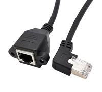 sodeber Gigabit 90° Angled Ethernet Extension Cable 30cm 11.8in for Stable Fast Speed Networking Cord