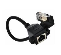 sodeber Gigabit 90° Angled Ethernet Extension Cable 30cm 11.8in for Stable Fast Speed Networking Cord