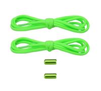 sodeber Lacci elastici in nylon non legati con alette in metallo per un uso rapido, adatti per i pendolari quotidiani, fitness e, Verde Fluorescente Fg, Medium