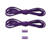 sodeber Lacci elastici in nylon non legati con alette in metallo per un uso rapido, adatti per i pendolari quotidiani, fitness e, Viola Pl, Medium